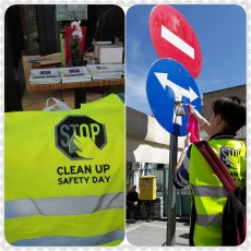  Καθαρισμός Πινακίδων από το Ι.Ο.ΑΣ. στο Δήμο Σερρών – 5η  Clean Up-Safety Day (NL #61)